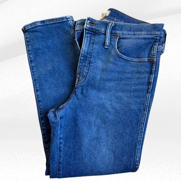 Madewell Stovepipe Jeans 31 Medium Wash Fair Trade Certified Straight Leg Denim - Picture 9 of 17